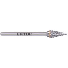 Frza karbidov konick-jehlan,  613mm, stopka 3mm, sek stedn, Extol Industrial