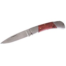 Nůž zavírací, nerez, rukojeť kov+dřevo, 19,3cm, EXTOL PREMIUM
