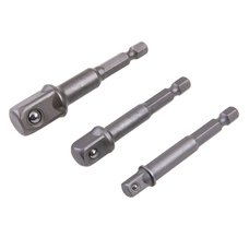 Adaptry bit-gola, sada 3ks, 1/4&quot;, 3/8&quot;, 1/2&quot;