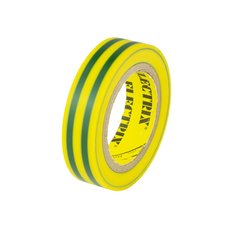 Izolační páska PVC 15mm / 10m, žluto-zelená